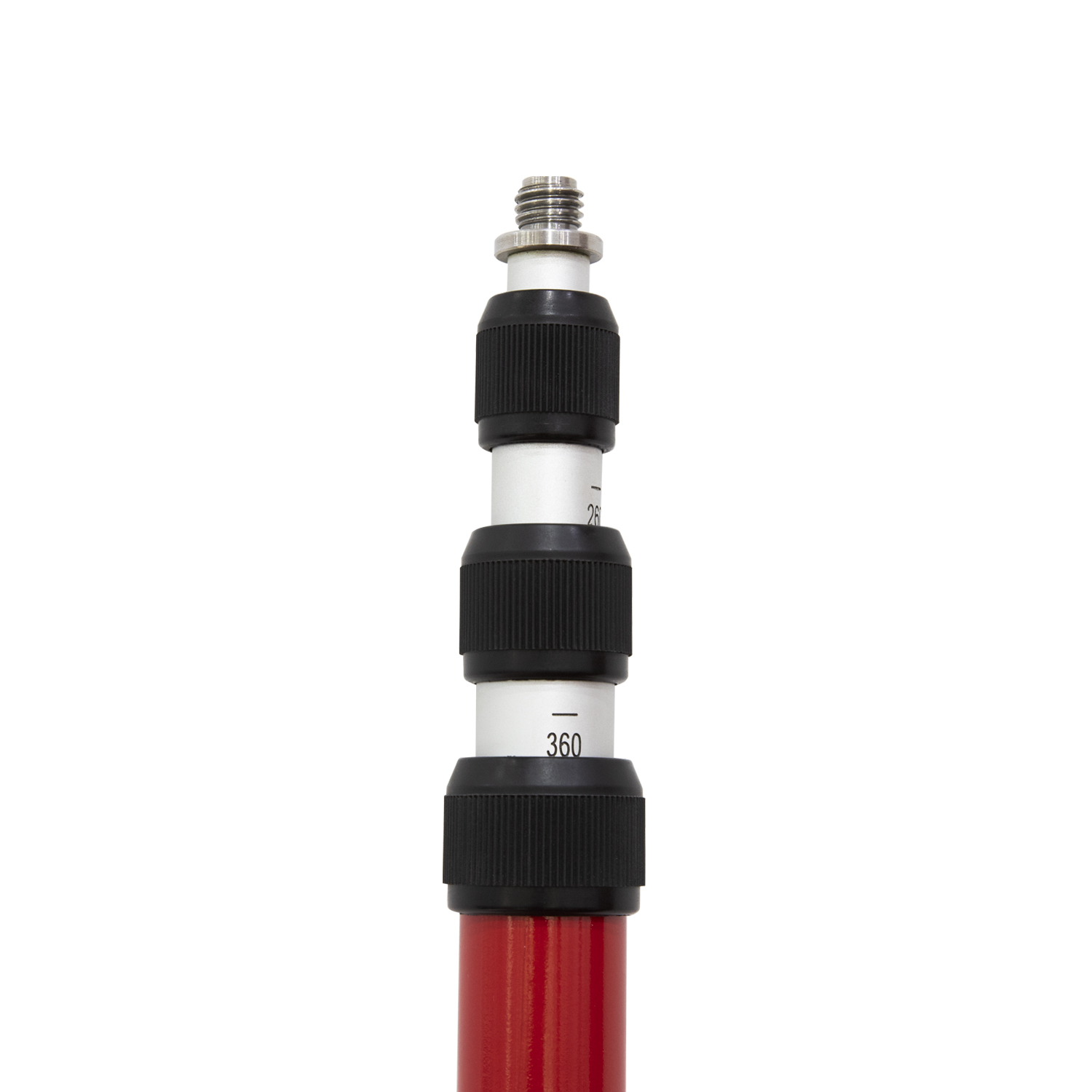 3.6m Telescopic Red/White Detail Pole