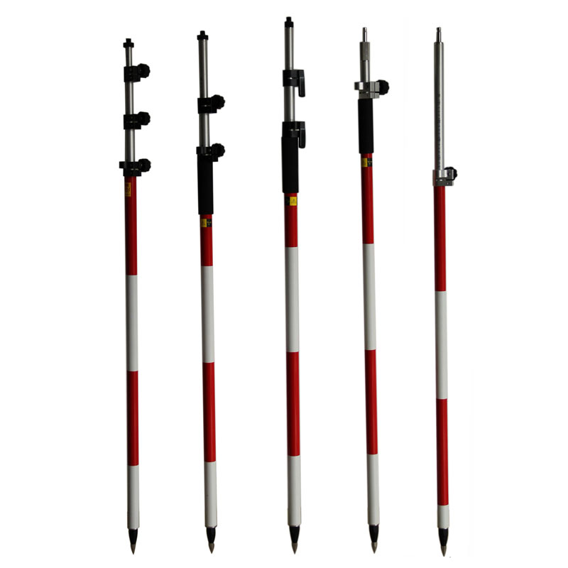 4.6m Telescopic Red/White Detail Pole